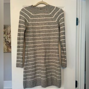 Striped sweater dress